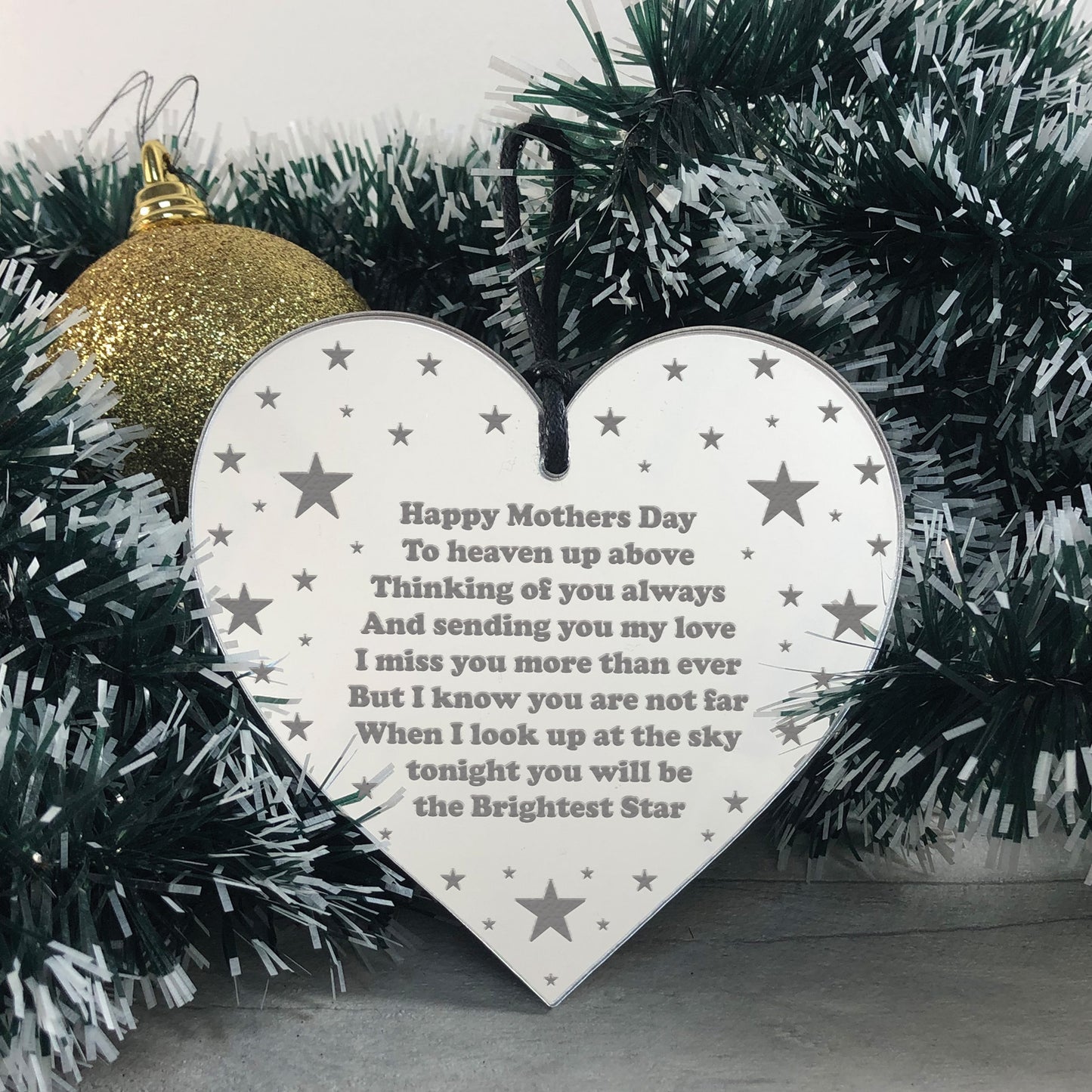 Personalised Mothers Day Memorial Plaque Gift In Memory Of Mum