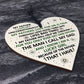 Dad Gift For Birthday Christmas Wooden Heart Dad Thank You Gift