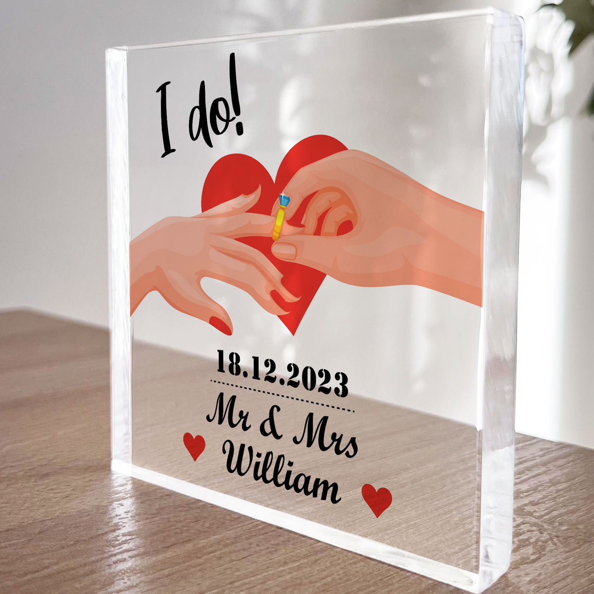 I Do Gifts Marriage Sign Gifts For Couple Personalised Wedding