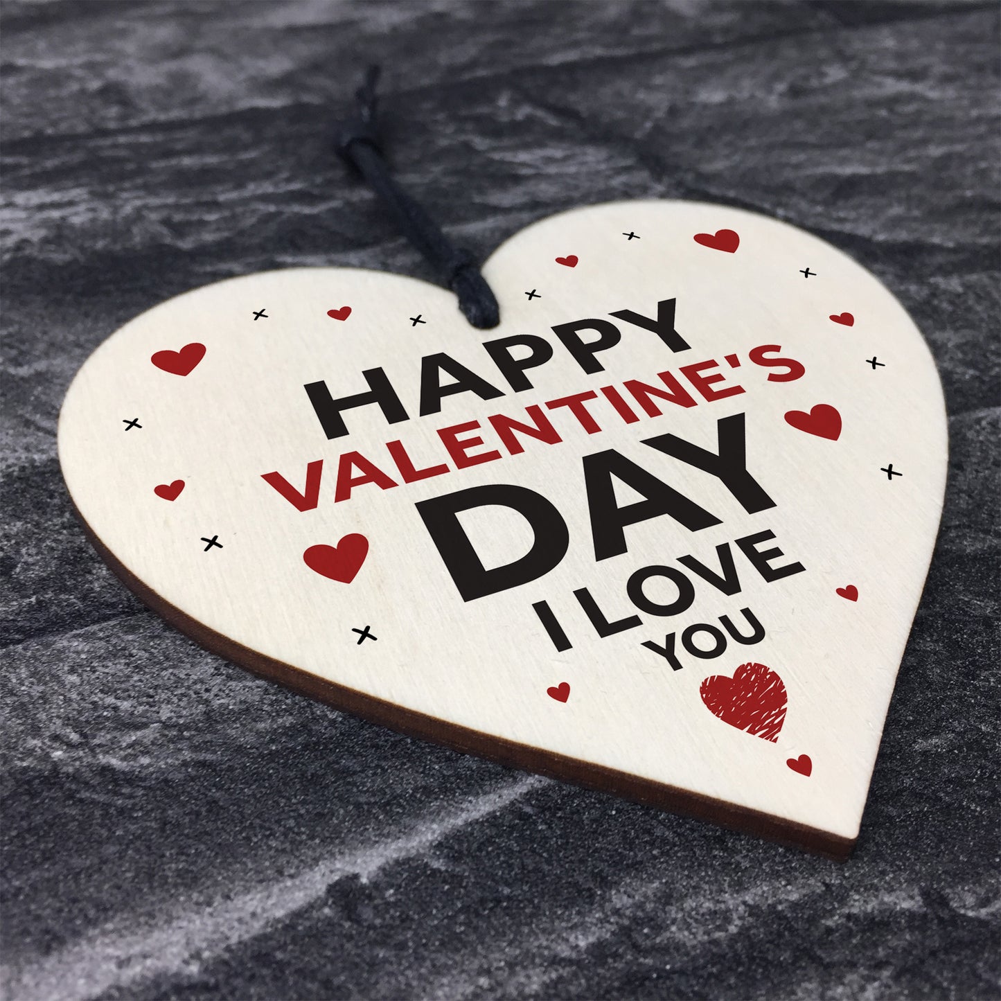 Happy Valentines Day Gift Wood Heart Gift For Him Her