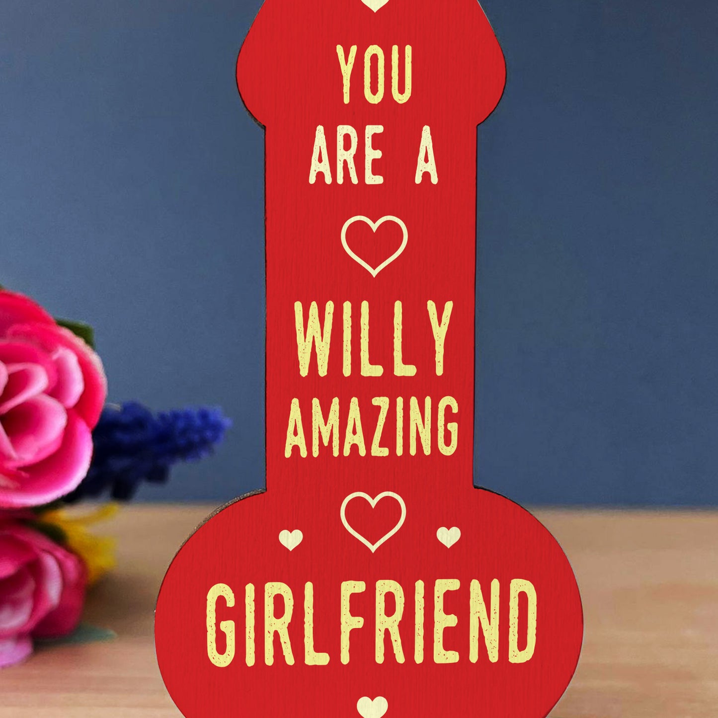 Valentines Gift For Her Partner Girlfriend Wood Plaque Thank You