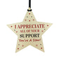 Thank YOU Gift Wooden Hanging Star Teacher Volunteer Friendship
