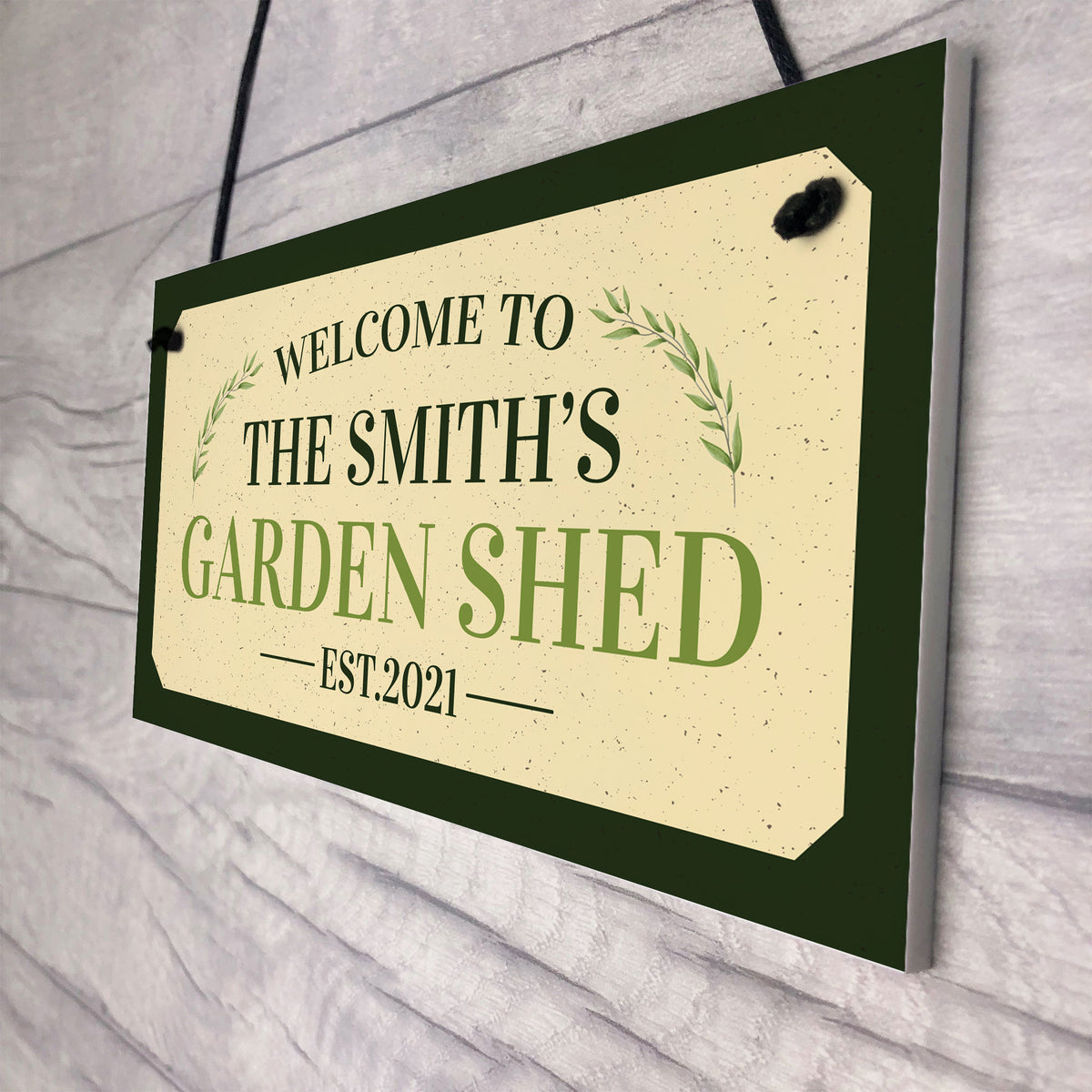 Personalised Sign For Garden Shed Novelty Garden Home Decor
