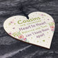 Birthday Christmas Gift For Cousin Wooden Heart Girl Boy Family