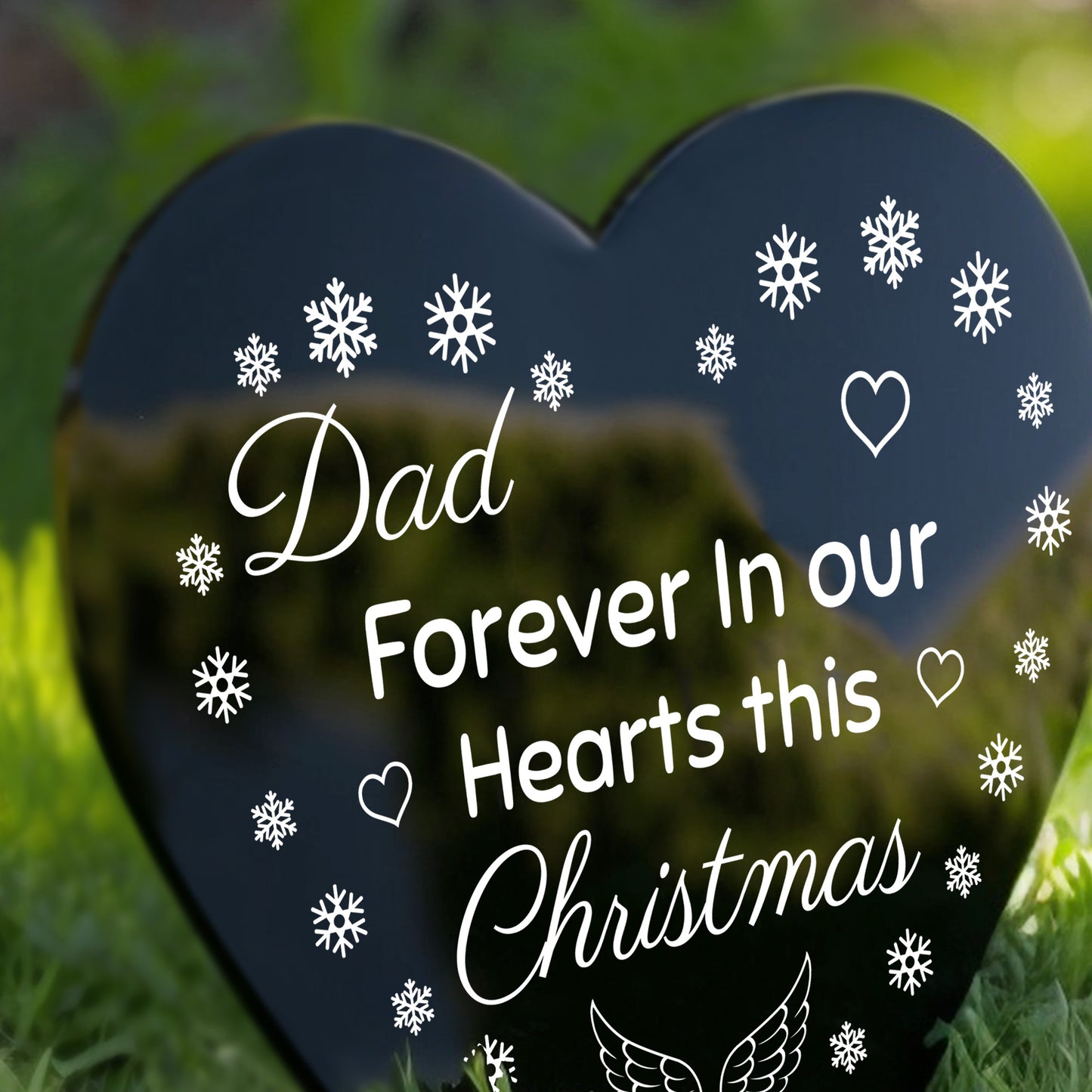 Christmas Memorial Grave Marker Dad Christmas Memorial Decor