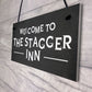 Funny Humour Home Bar Sign STAGGER INN Man Cave Pub Garage