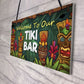 Tiki Bar Hanging Bar Pub Plaque Welcome Sign Beer Cocktails