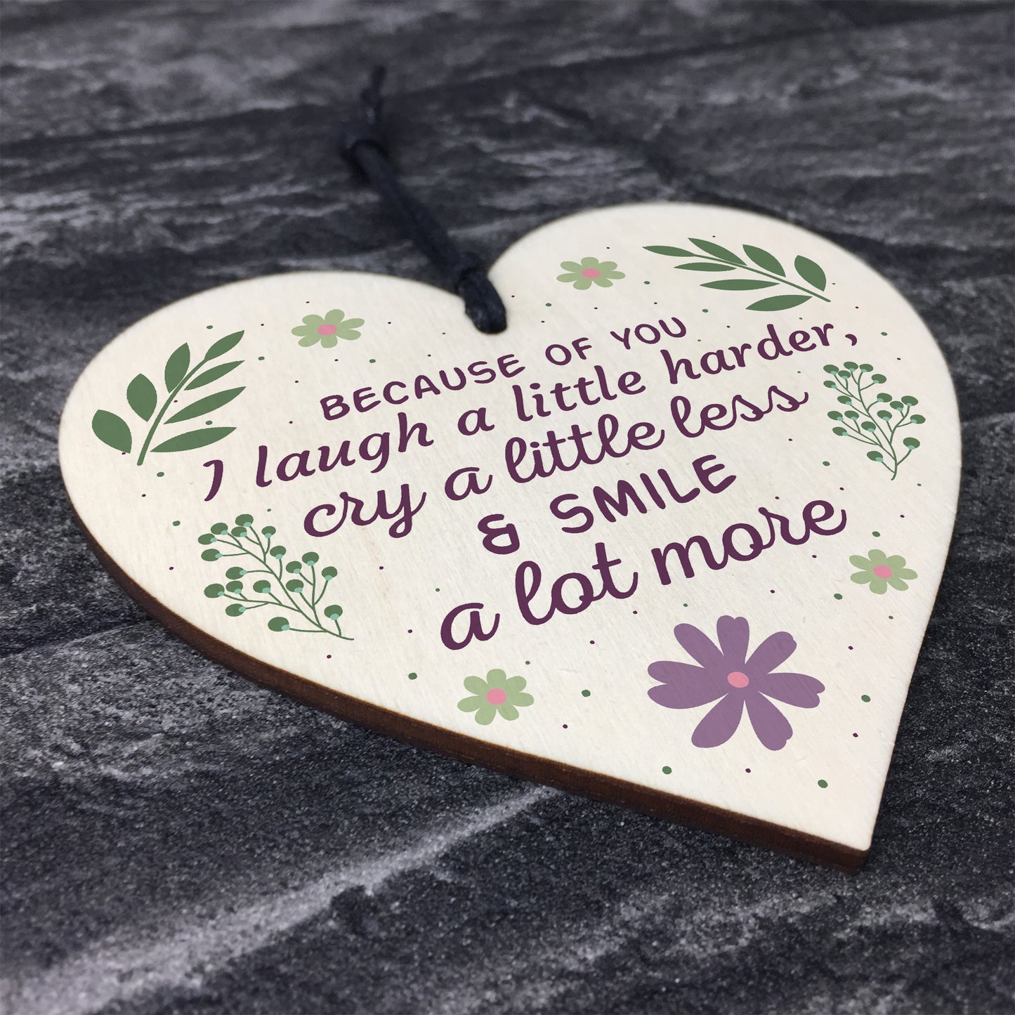 Best Friend Gift Wooden Heart Friendship Birthday Keepsake