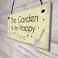 Novelty Garden Sign Gift For Gardeners Mum Nan Home Decor