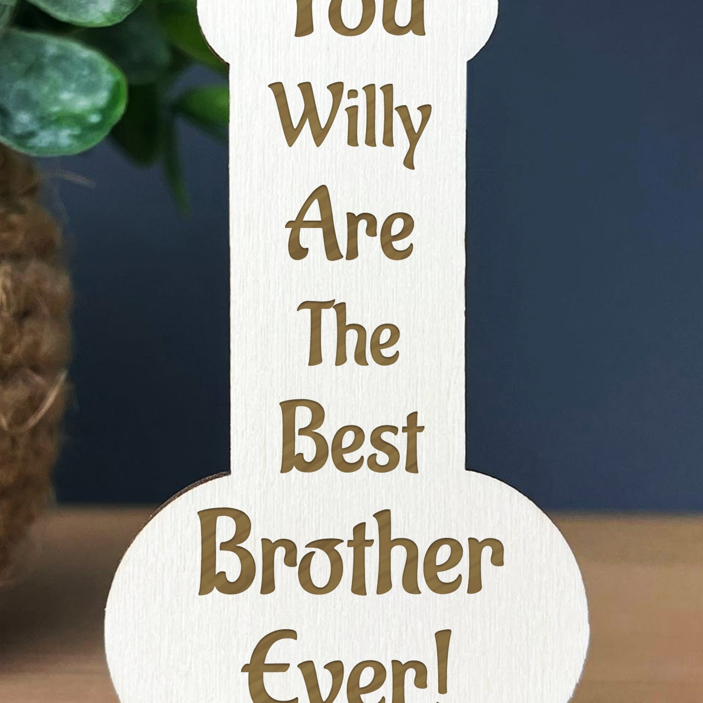 FUNNY Brother Gift Engraved Plaque Brother Christmas Birthday