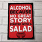 Novelty Home Bar Sign Funny Sign For Garden Bar Shed Man Cave