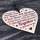 Anniversary Wooden Heart To Celebrate 9th Wedding Anniversary