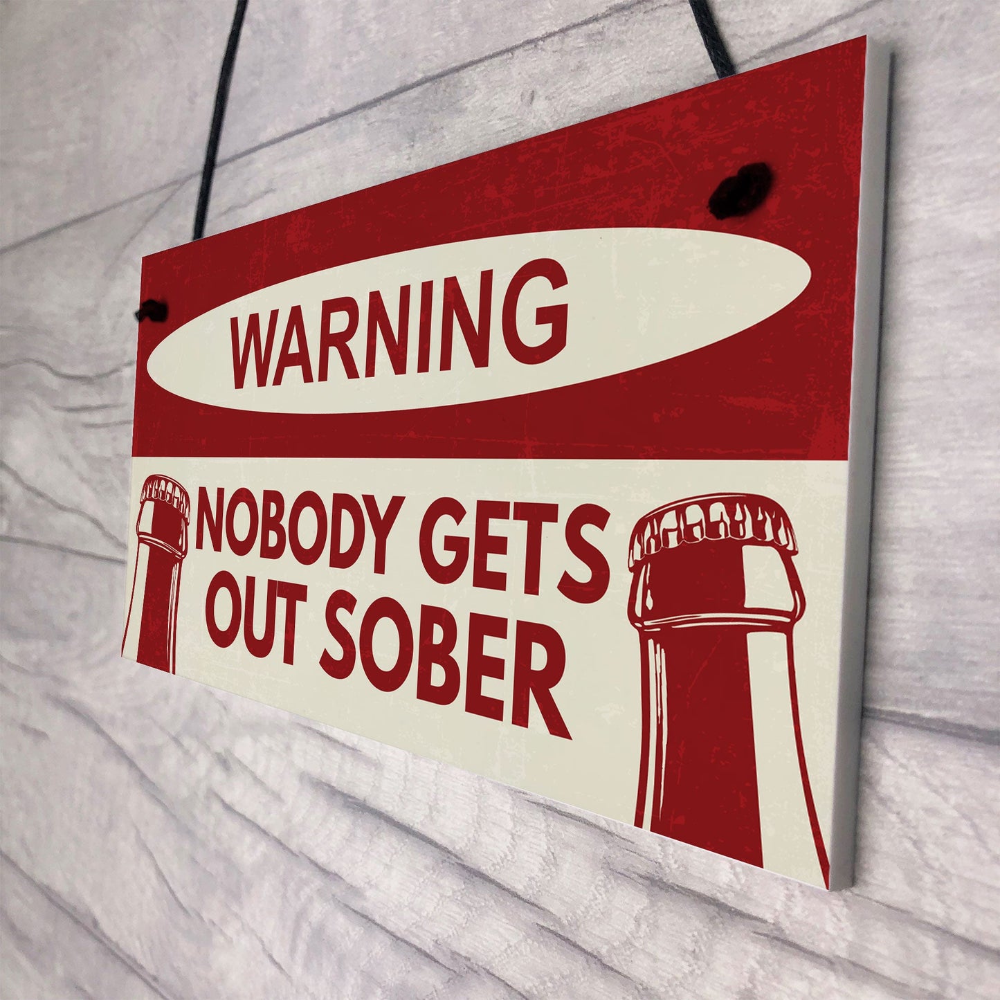 Nobody Gets Out Sober Sign Funny Bar Sign For Home Man Cave Pub