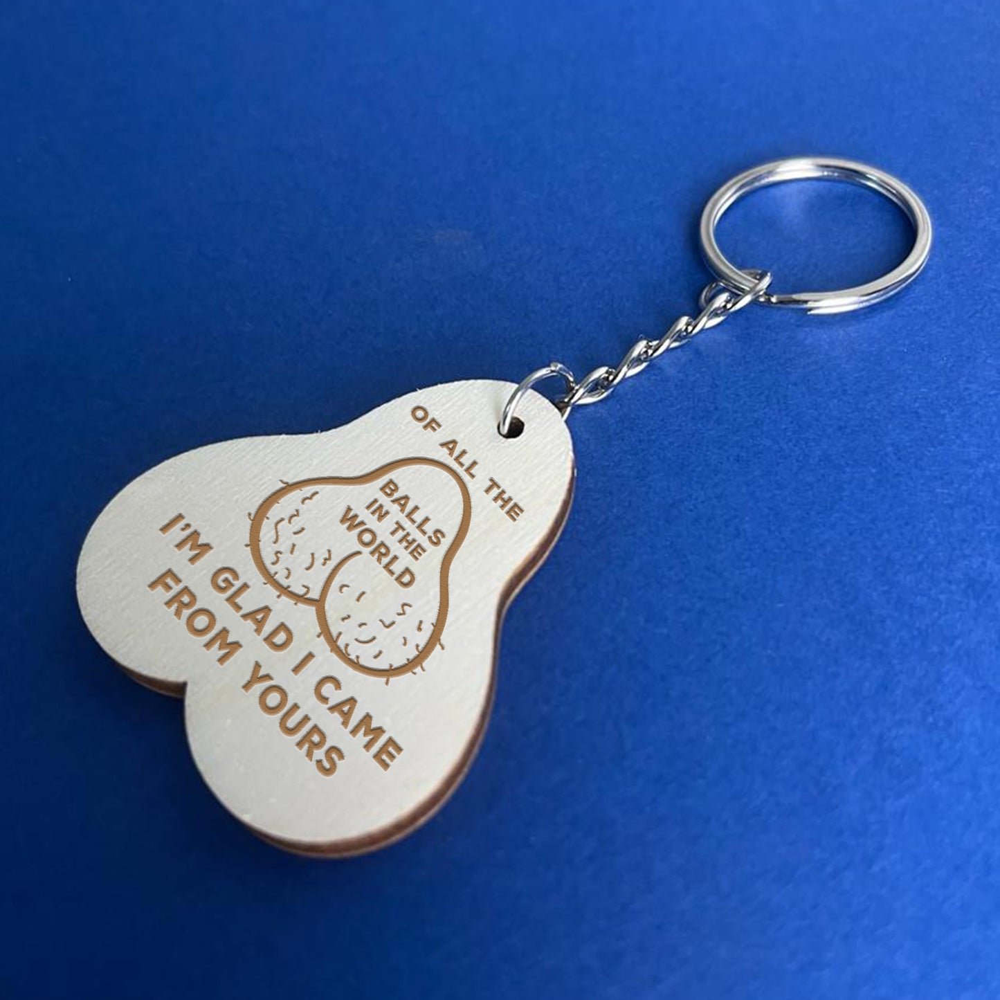 Fathers Day Gifts Funny Keyring Engraved Gift Dad Daddy Birthday