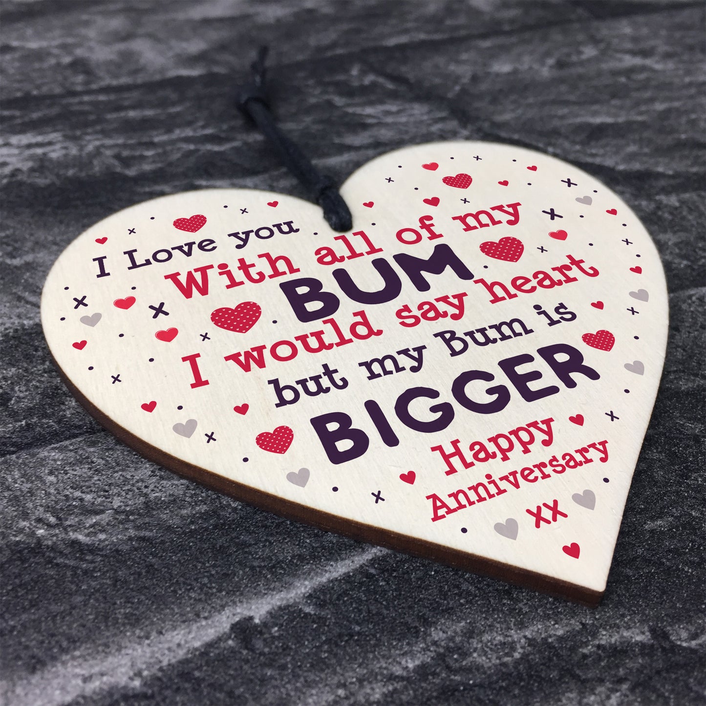 Funny Anniversary Birthday Gift For Husband Wife Boyfriend Heart
