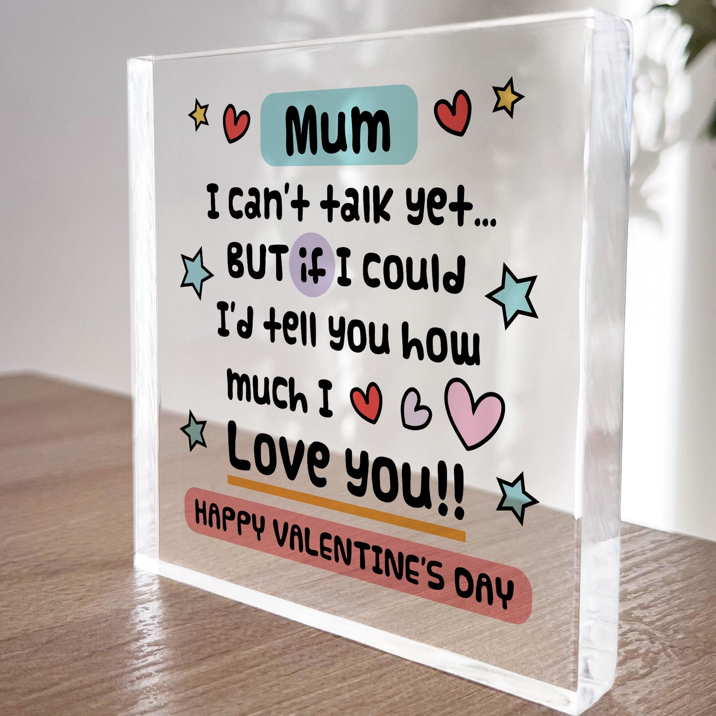Happy Valentines Gift For Mum From New Baby Daughter Son