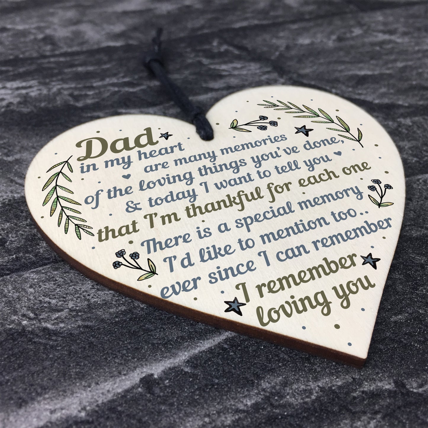 Daddy Dad Gifts For Christmas Birthday Heart From Son Daughter