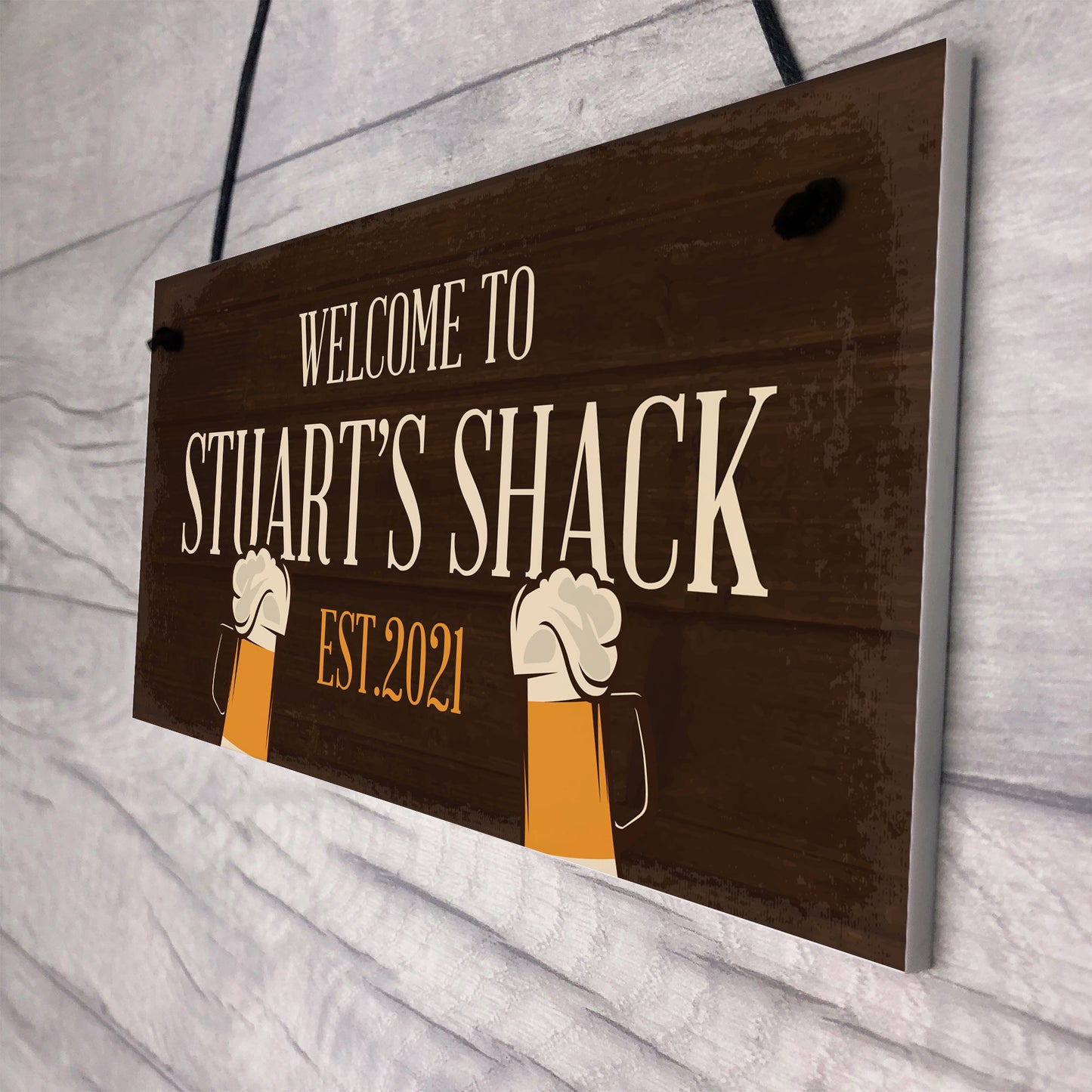 Personalised Bar Shack Sign Novelty Garden Home Bar Man Cave