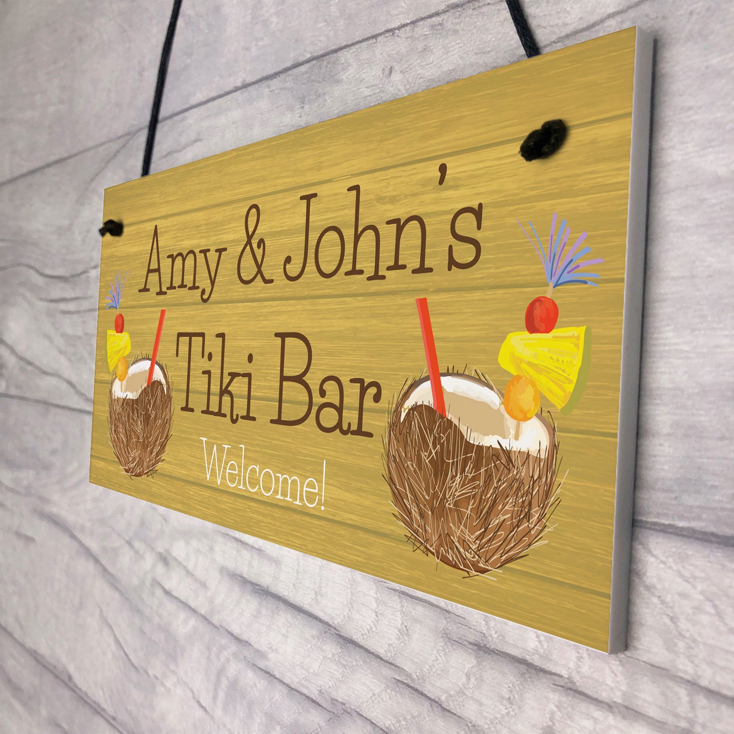 Personalised Tiki Bar Garden Sign Home Decor Signs For Garden