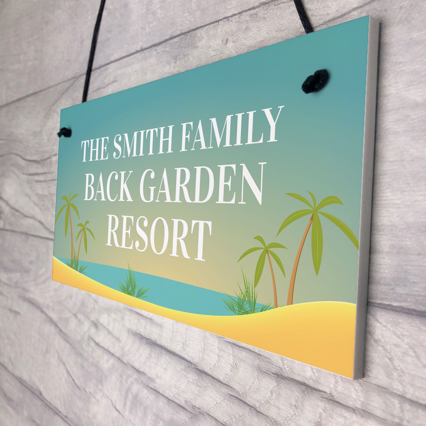 Back Garden Sign Funny Personalised Garden Sign For Outdoor