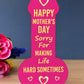 Funny Mothers Day Gift From Son Daughter Wood Plaque Joke