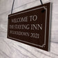 THE STAYING INN Bar Sign Funny Lockdown Sign Man Cave Gift