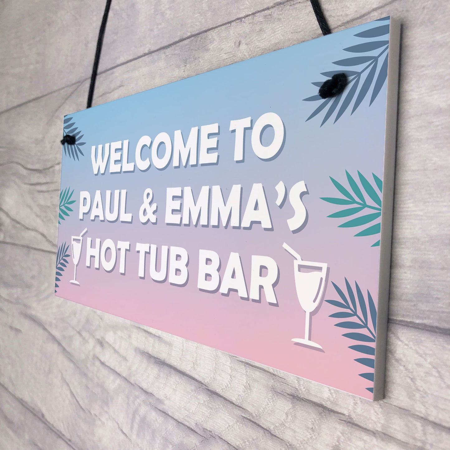 Personalised Hot Tub Accessories Novelty Hot Tub Decor Sign Gift