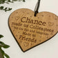 Colleague Gift Oak Wood Heart Leaving Job Gift For Friend