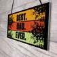 BEST DAD EVER Gift Hanging Sign For Birthday Fathers Day Gift