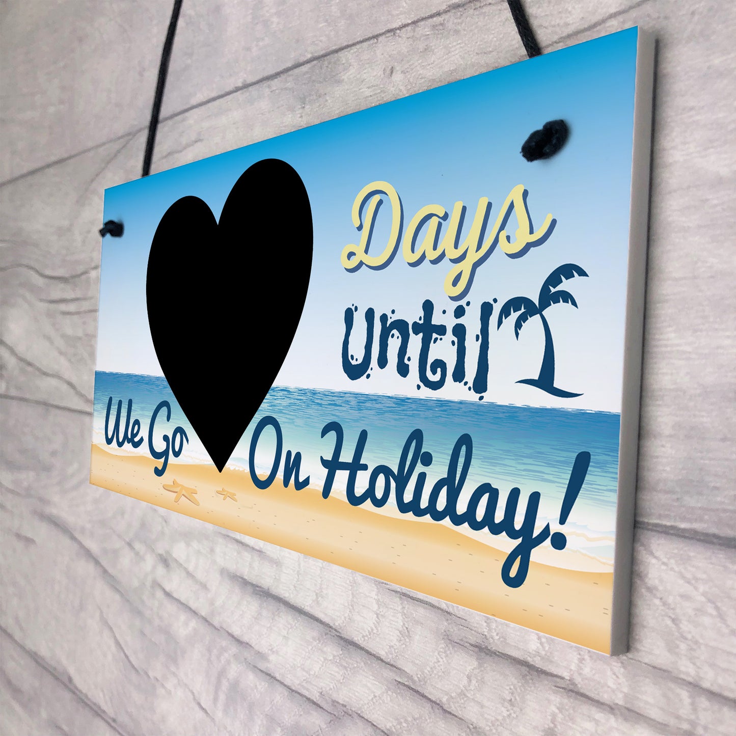 Chalkboard Countdown Days Until Holiday Plaque Sign Family Sign