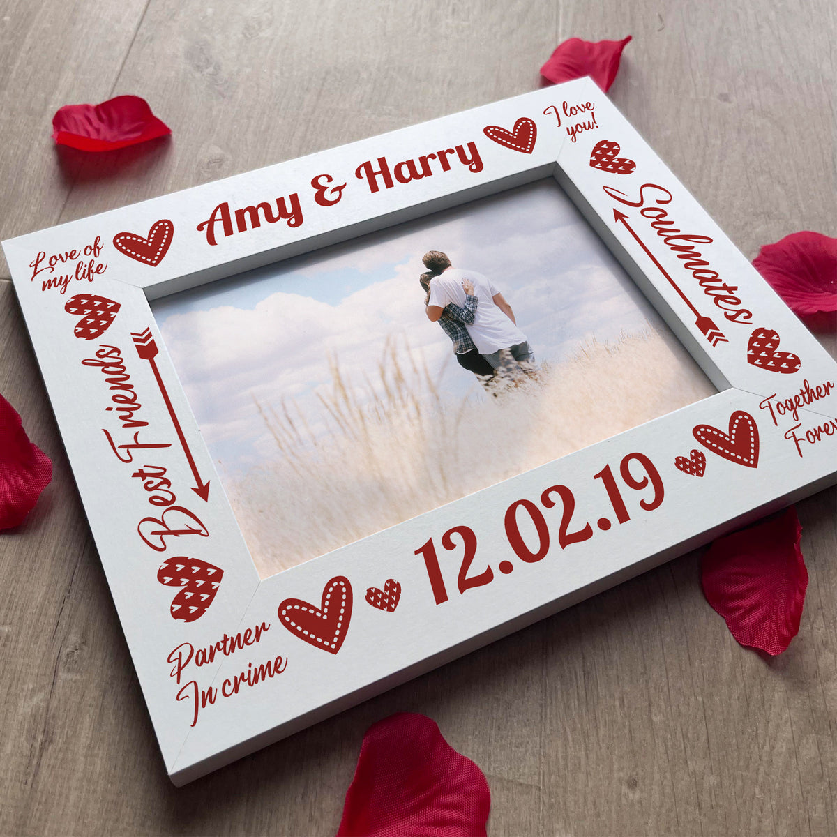 Personalised Photo Frame Gifts For Valentines Anniversary Gifts
