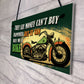 Funny Motorcycle Sign Novelty Motorbike Decor for Garage