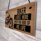 Novelty Motorcycle Motorbike Sign Funny Biker Gifts For Husband