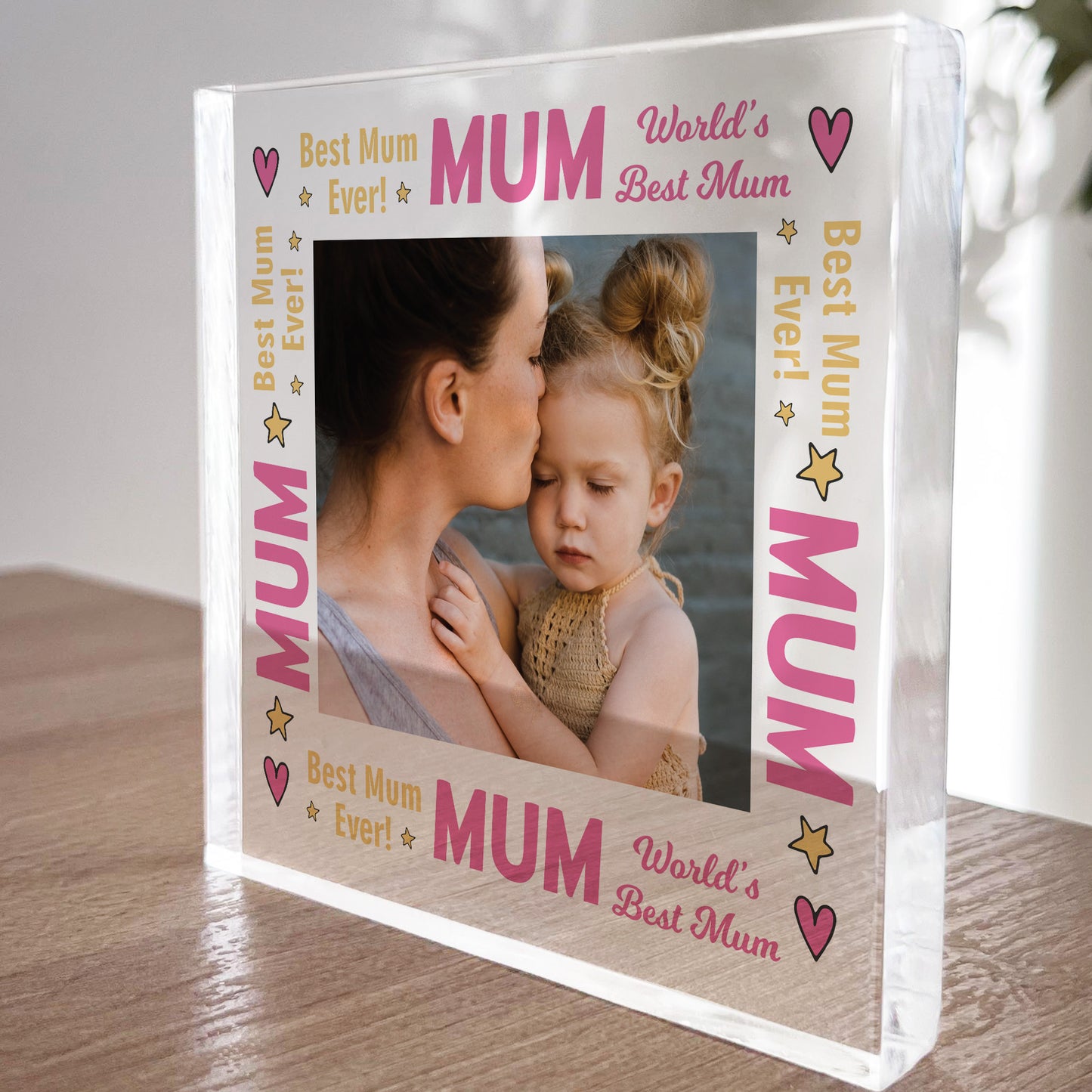 Mum Gifts Personalised Photo Block Gift For Mum Mummy Christmas