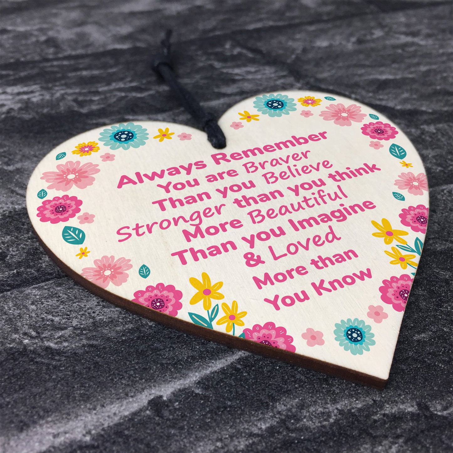 Inspirational Wood Heart Gift For Friend Novelty Best Friend
