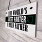 Funny Fathers Day Sign BEST FARTER Novelty Gift For Dad Birthday