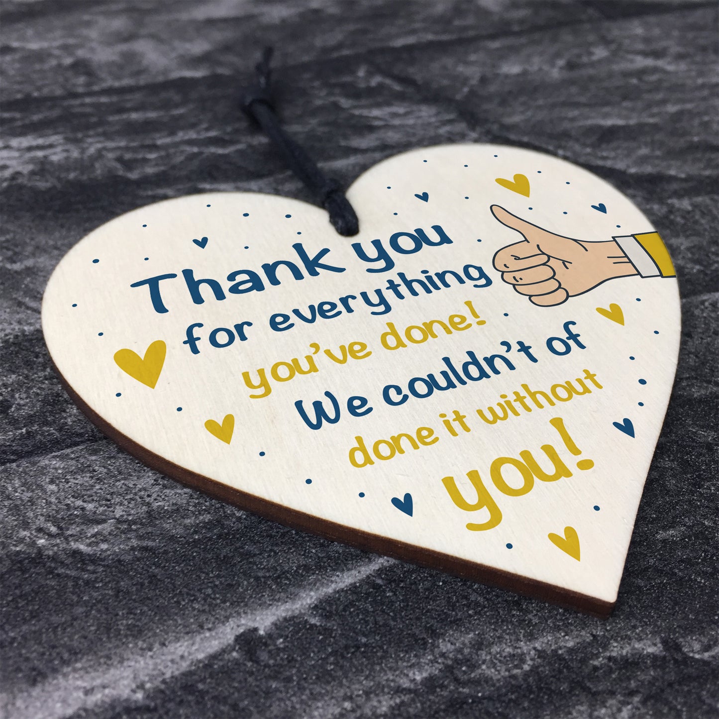 Thank You Gift For Colleague Wood Heart Gift For Nurse Teacher