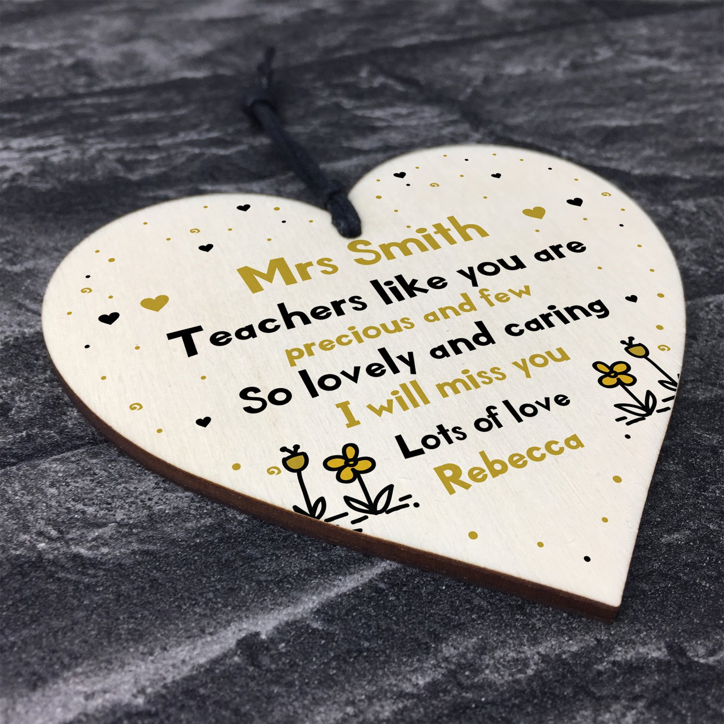 Teachers Precious & Few PERSONALISED Thank you Teacher Gift