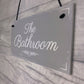 'THE BATHROOM' Door Sign Plaque Sign for Toilet or Bathroom