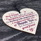 Best Friend Friendship Handmade Wood Heart Plaque Keepsake Gift