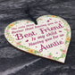 Best Friend Gifts Childs Auntie Gifts Wood Heart Sign Christmas