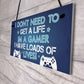 Funny Gaming Bedroom Sign Novelty Gamer Gift Birthday Gift Son