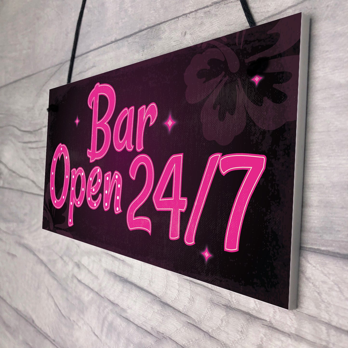 Bar Sign Pub Club Home Bar Open Display Hanging Plaque Kitchen