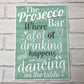Prosecco Bar Hanging Plaque BBQ Alcohol Pub Bar Signs Friendship