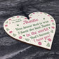 Best Auntie Gift Wooden Heart Birthday Xmas Gifts For Auntie