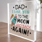 Dad Gifts Freestanding Plaque Gift Christmas Birthday Dad Gifts