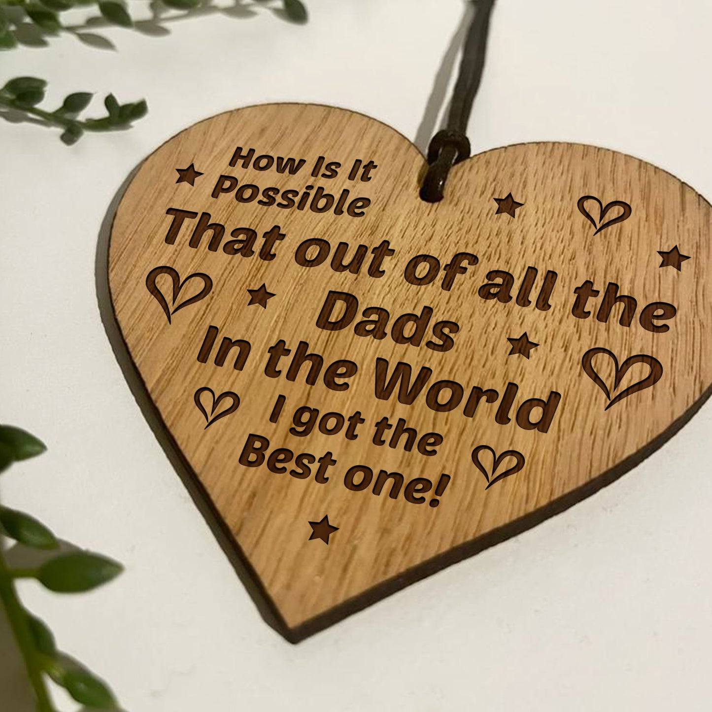 Funny Dad Gifts Birthday Fathers Day Gift For Him Engraved Heart
