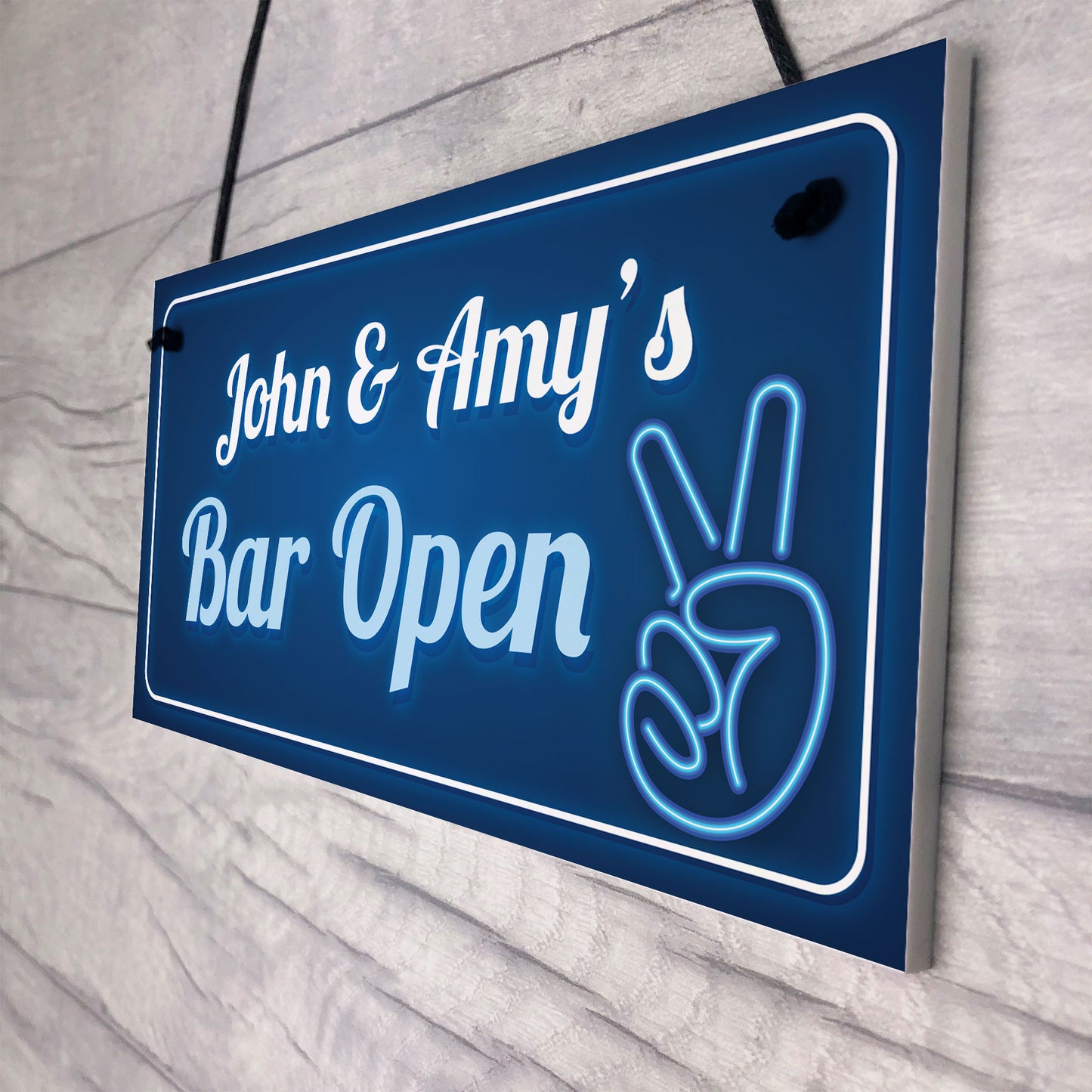 Funny Bar Open Sign Man Cave Home Bar Shed Sign Personalised