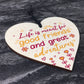 Best Friend Friendship Sign Plaque Wood Heart Thank You Gift