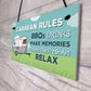 Caravan Rules Plaque Novelty Caravan Accessories Motorhome Gifts
